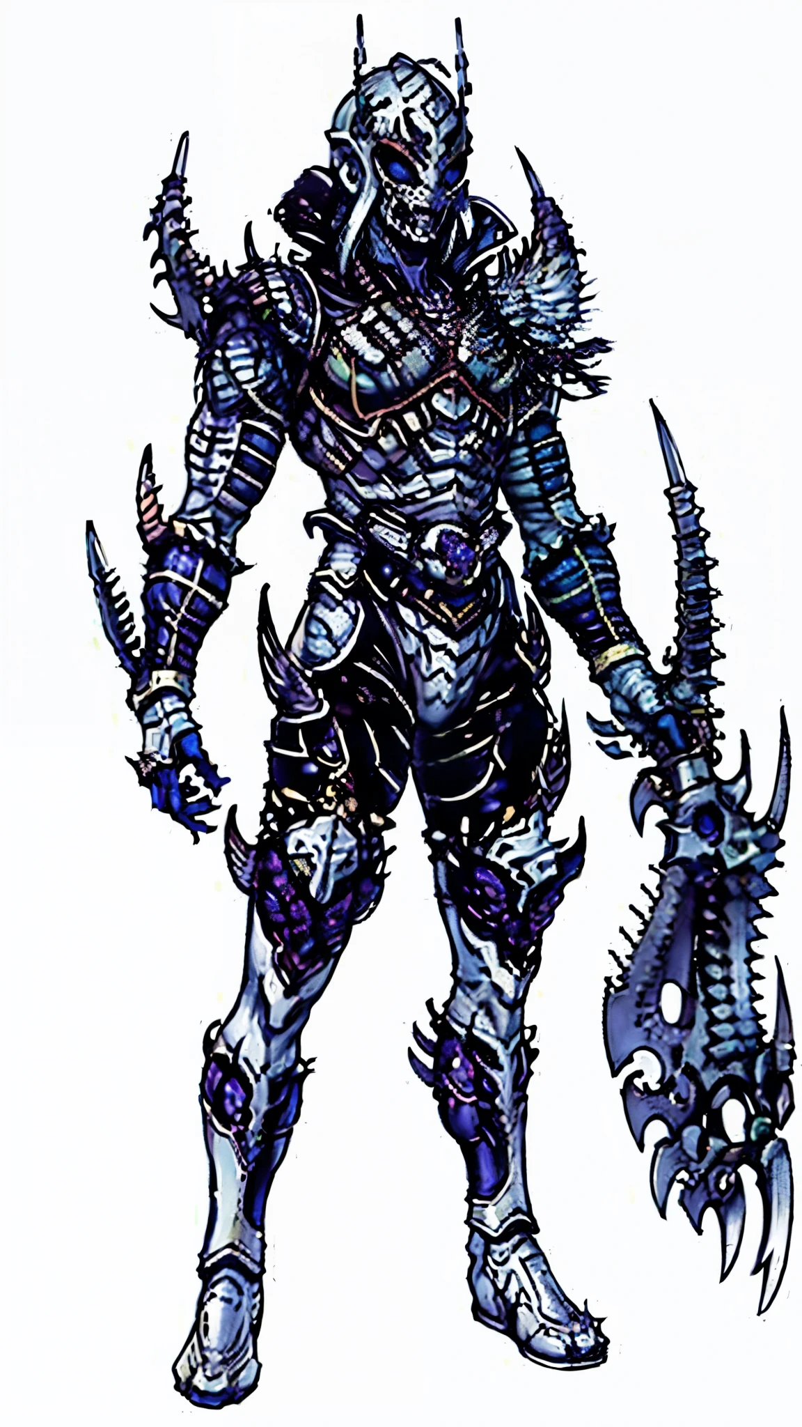 A man wearing a full-face helmet, a fantasy-style biotech armored combat suit, green eyes, (a composite layered chest armor), fully enclosed shoulder guards, matching arm and leg guards, the belt is adorned with fangs biting into gemstone, (the color scheme is primarily white with red and blue accents), the design balances heavy with agility, a high-tech bio-mecha armor, (Armor Concept Inspired by cobra, stand on the top of a skyscraper in a futuristic sci-fi city), this character embodies a finely crafted fantasy-surreal style armored hero in anime style, exquisite and mature manga art style, (battle damage, element, plasma, energy, the armor glows), ((male:1.5)), metallic, real texture material, dramatic, high definition, best quality, highres, ultra-detailed, ultra-fine painting, extremely delicate, professional, perfect body proportions, golden ratio, anatomically correct, symmetrical face, extremely detailed eyes and face, high quality eyes, creativity, RAW photo, UHD, 32k, Natural light, cinematic lighting, masterpiece-anatomy-perfect, masterpiece:1.5