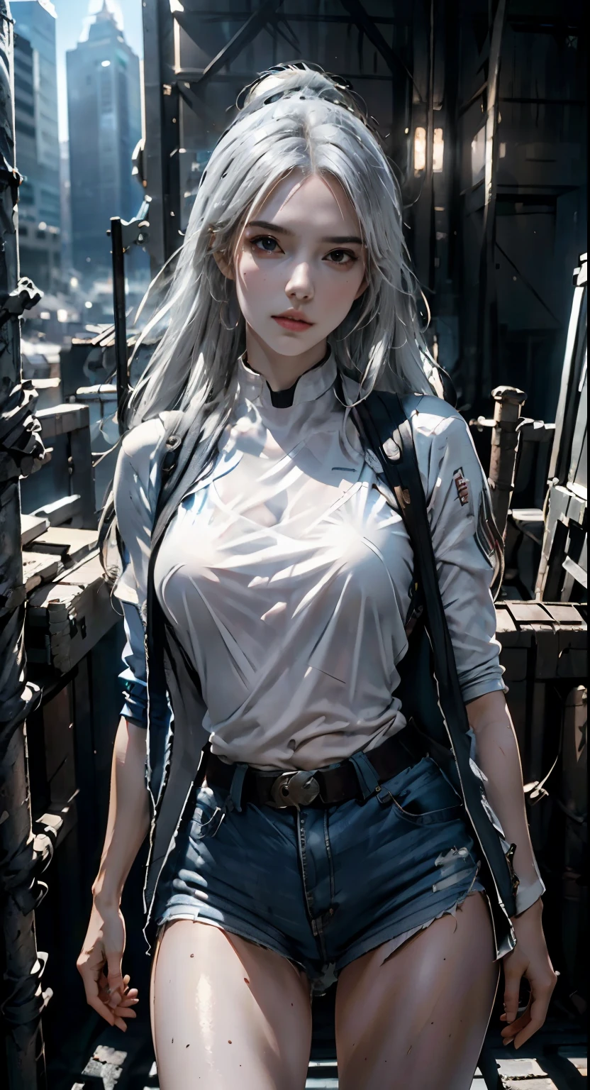 (1girl:1.3), solo, __body-parts__, official art, unified 8k wallpaper, super detailed, beautiful and aesthetic, beautiful, masterpiece, best quality, raw, masterpiece, super fine photo, best quality, super high resolution, photorealistic realism, sunlight, full-body portrait, amazing beauty, dynamic pose, delicate face, vibrant eyes, (from the front), she wears a futuristic Captain America jersey, blue color scheme, (holding a shield), A capital A on chest, very detailed abandoned warehouse background, detailed face, detailed complex busy background, messy, gorgeous, milky white, highly detailed skin, realistic skin details, visible pores, sharp focus, volumetric fog, 8k uhd, DSLR camera, high quality, film grain, fair skin, photo realism, lomography, huge metropolis in future dystopia, seen from below, translucent