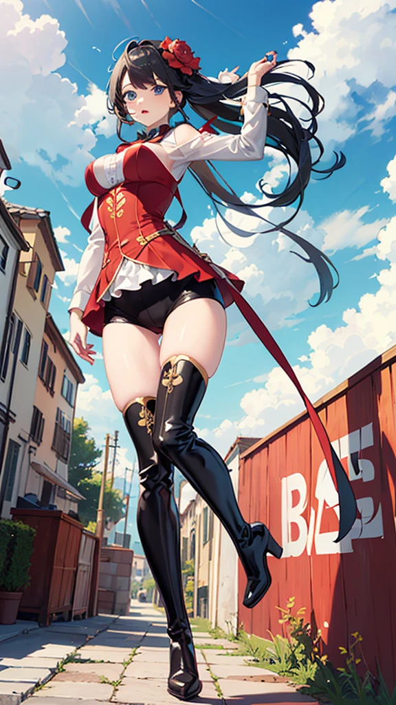 Long boots Bloomers woman