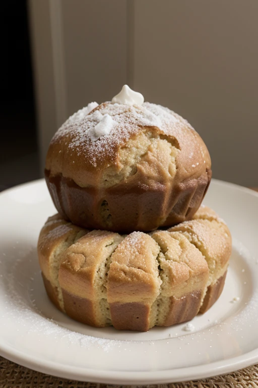Sweet bread with sugar on top