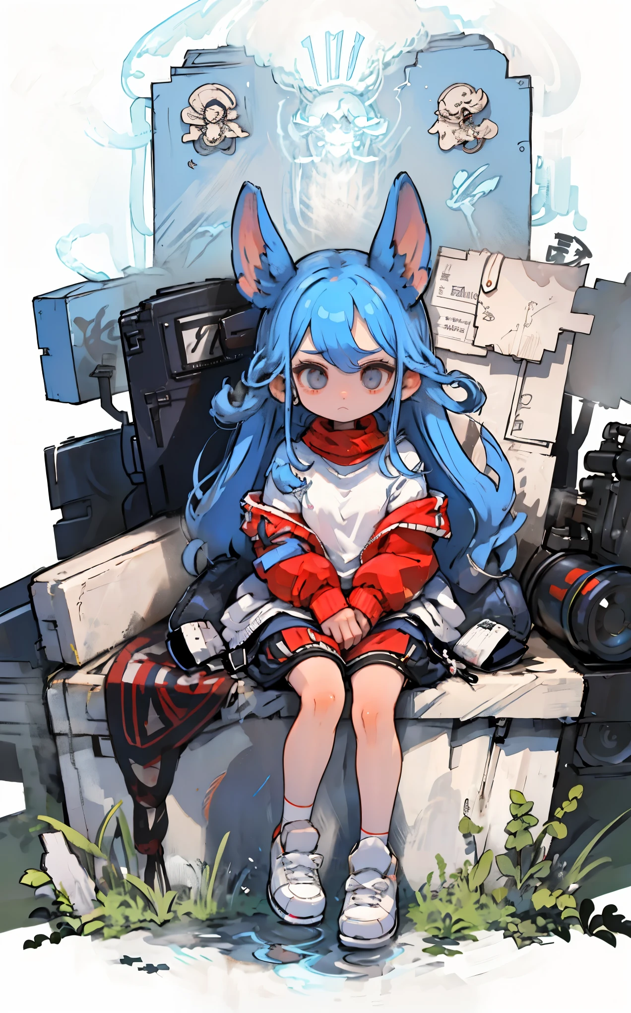 CG K ultrarrealista ,((de primera calidad、8K、32K、Obra maestra、nffsw:1.3)), (superfine illustration)、(super high resolution), (((cuerpo adulto))), (((1 chica en))), ((( bob de pelo corto ))), 25 year old cyberpunk gladiator with perfect body, Hombreras con espinas de metal., Gladiadores in Brooklyn, (( bob de pelo corto )), Camiseta del equipo de rugby rota, Casi desnudo al estilo urbano salvaje de Simon Bisley, pelo rubio corto, ropa minima, Metallic protection on the left arm with complex graphics...., Rojo oscuro con estrellas blancas y rayas azules y blancas., armadura, Lleno de puntas y remaches., Tatuaje de veneno (((Imagen desde la rodilla hacia arriba))), pelo rubio blanco corto, En el fondo、 There is a wall with an intricate design painted by Shepard Fairey....