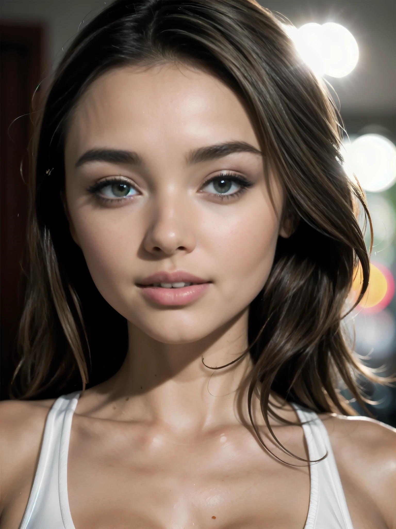 Raw photo, portrait, Miranda Kerr, spot light 