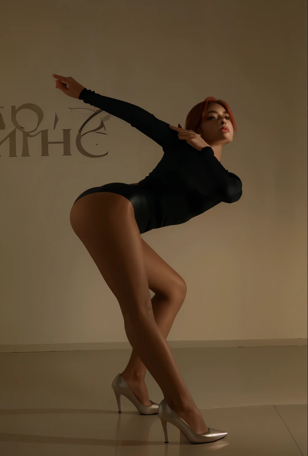 masterpiece,Leather,Sports bra,Black Silk,Red Light,HD,Beautiful and slim