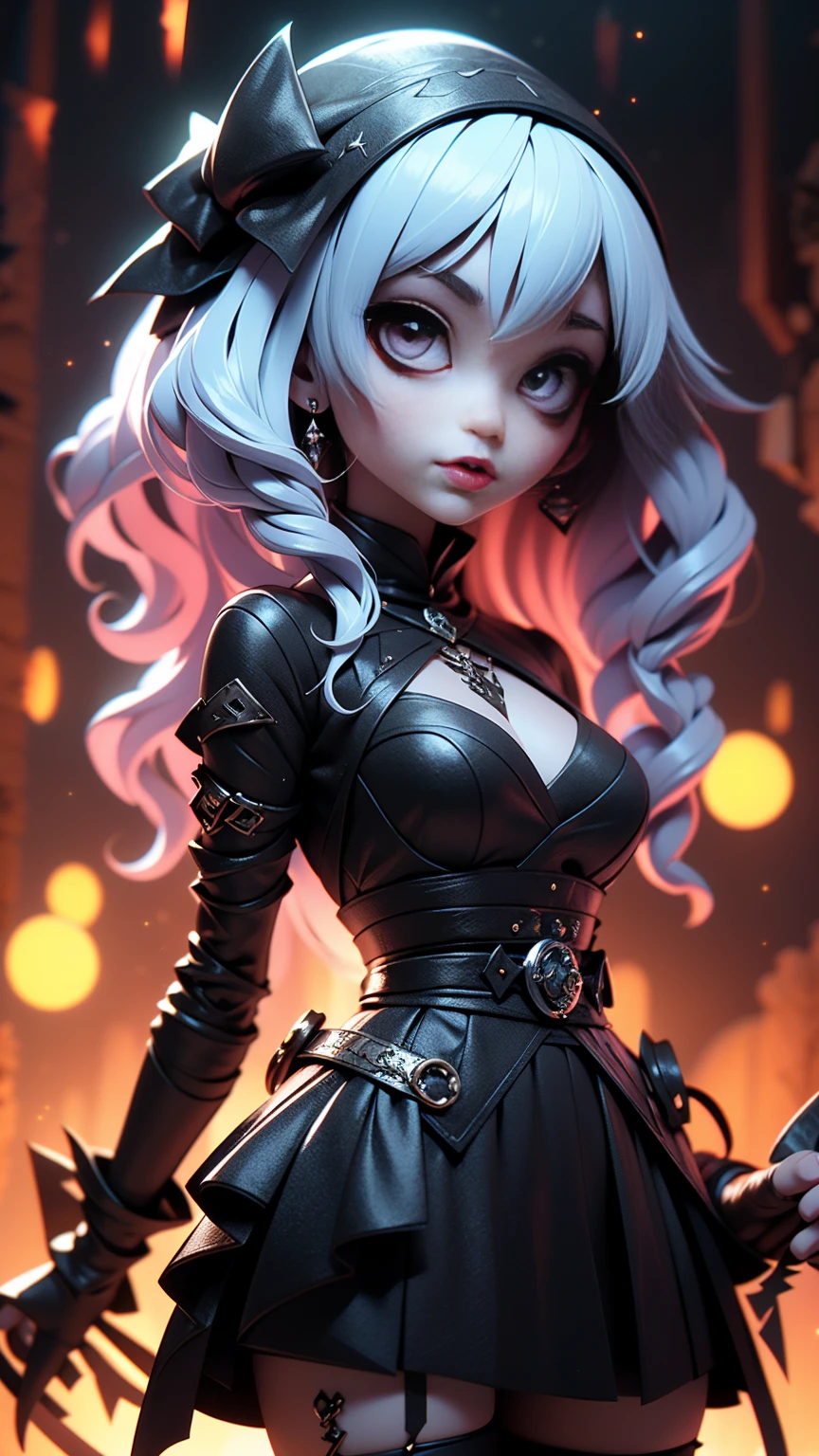 (mejor calidad, high resolution:1.2), ultra detallado, realista:1.37, gothic girl with beautiful eyes and detailed lips, dynamic pose, wearing red and black gothic fashion, in a gothic setting, con colores vivos, dramatic lighting, hdr, studio lighting, bokeh, capturing the essence of gothic fashion, detalles exquisitos en la tela, Sharp focus on intricate patterns, evoking a sense of dark romanticism, High definition resolution. ojos altamente detallados y hermosos.