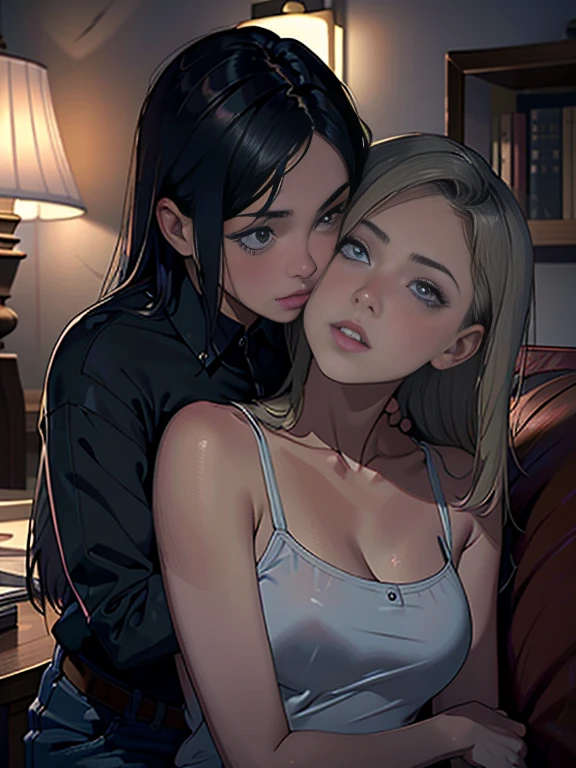 collants, gros cul, seins gigantesques, Haute résolution, des mains parfaites à cinq doigts, visage parfait . Deux filles de 25 ans, Jumelles nymphomanes aux tétons énormes et coquins, la scène les montrent en train de s'écarter les fesses elles mêmes, dos courbé face au public, angle de vue multiples, corps voluptueux et musclé. NSFW❤️💕💖💋