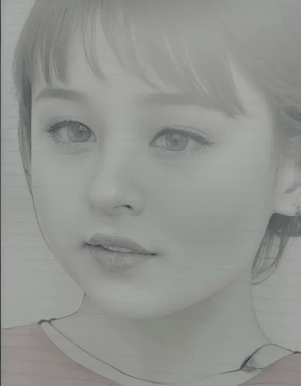 Japanese women、11. Expressing a smiling expression、Make sure the pupils and whites of the eyes are clear。more、more、more、Emphasize single eyelids。Generate color photooremore頬からあごにかけてのラインを細くしてください