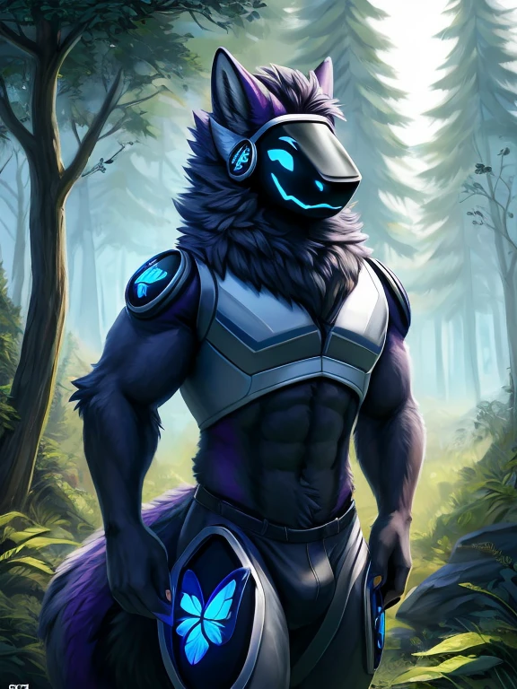 , (((Atlas the all white fur protogen anthropomorphic furry character wolf walking in the forest Durimg the day and is walking in the nature with a butterfly on his finger on his right hand looking majestic and other animals in the background (Squirrels, beavers, deers and foxes,) ))) , big chest, day, sexy, sensual, detailed, uploaded to e621, beautiful and detailed portrait of an anthropomorphic , (((male))) uploaded to e621, zaush, foxovh, movie lighting, , thicc, alone, some muscular build, movie cover, Atlas the white fur protogen anthropomorphic furry character wolf walking in the forest Durimg the day and is walking in the nature with a butterfly on his finger on his right hand looking majestic and other animals in the background in the background, all white protogen