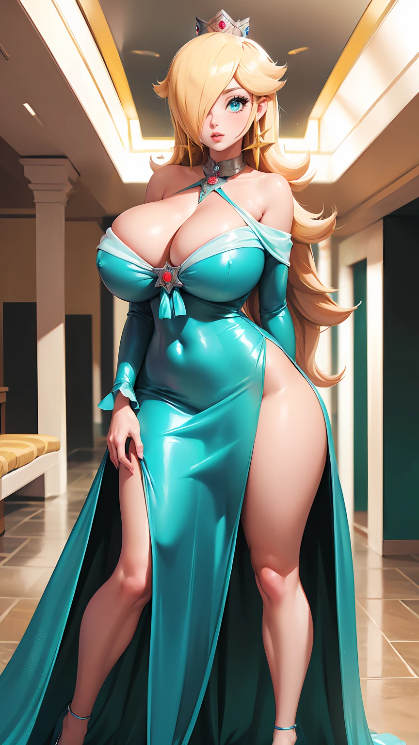 (best quality). (Ultra Detalhado). (1girl), Olhando para o Viewer. (Antecedentes detalhados). belos olhos detalhados. rosto delicado e bonito. (high saturation), seios grandes, droopy breasts, (((sexy dress))), (((long legs))), (((gigantic breasts))),
