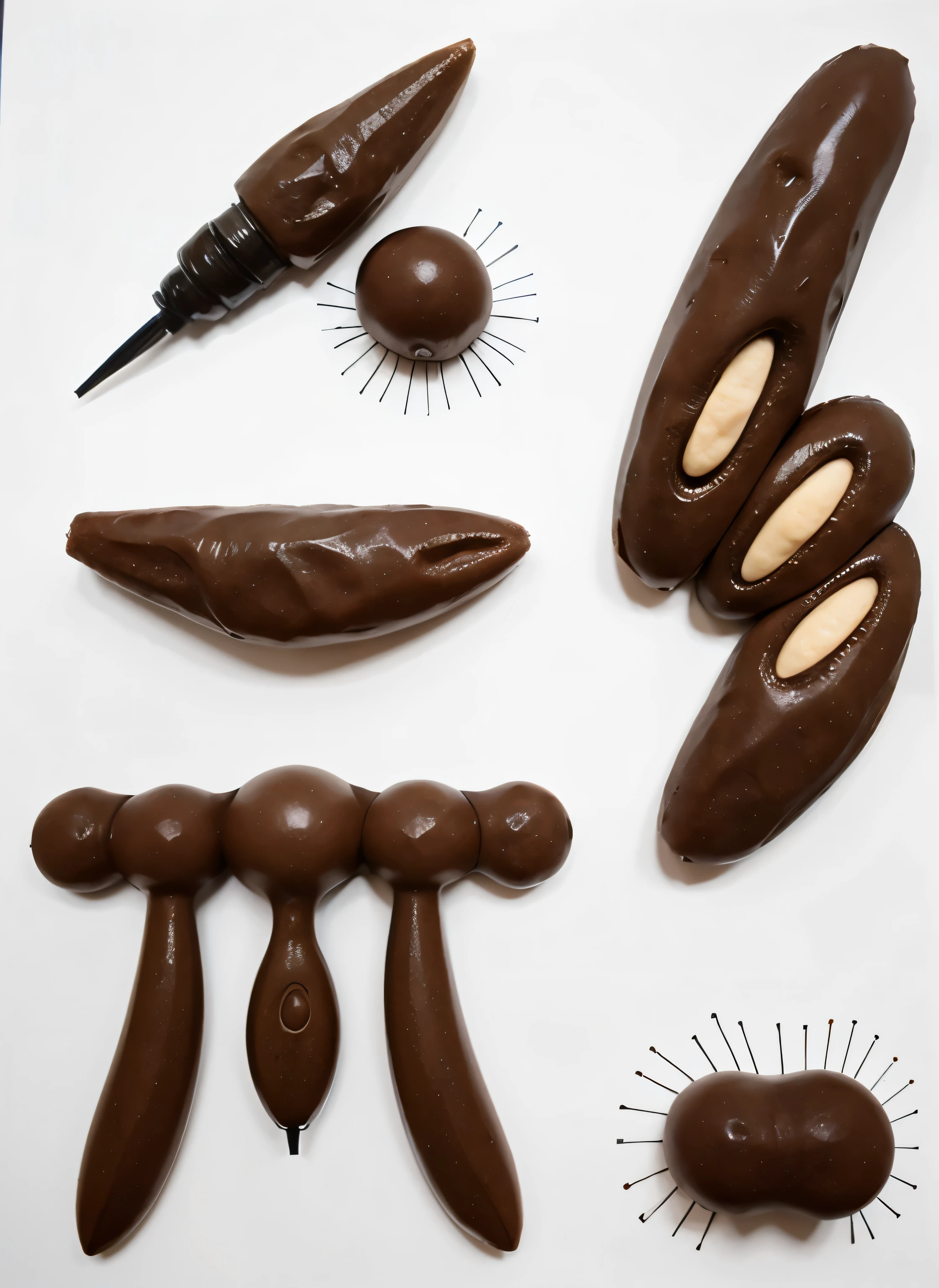 organic shapes with manual design aesthetics made on thick paper with ink pen and minimalist free stroke style that resemble the bubbles in focaccia dough. These shapes should serve as logos or supporting graphic materials.
