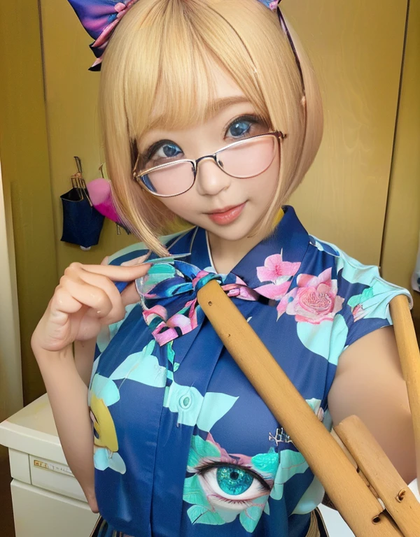 Glasses、Arabian woman wearing a ribbon with stars, Portrait of a Japanese Gal, Cute Decora Rainbow Core, Belle Delphine, big cute anime eyes, Wearing square glasses, Decora style, Big anime eyes, sakimichan, Ayami Kojima Amano, Giant anime eyes, big!!!!!! Glasses!!!, !!Glassesている!!