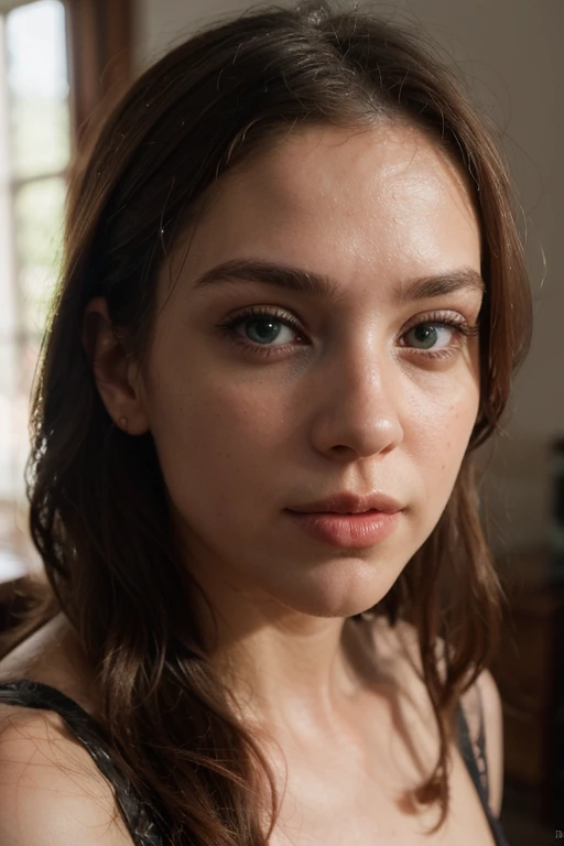 (Real woman of 18 years old with perfec and detailed face), who has long red hair bright, (with physical features of German woman), (anatomically proportioned) (with brigth green eyes, a heigth of 173 centemeters), Unified 8k wallpaper, realistic realism, sunlight, full body portrait, amazing beauty, dynamic pose, (from the front), (have a ???) (Best quality, 4K, 8K, A high resolution, Masterpiece), Ultra detailed, (Realistic, Photorealistic, photo realistic), sportrait, Vivid colors, Dramatic lighting.