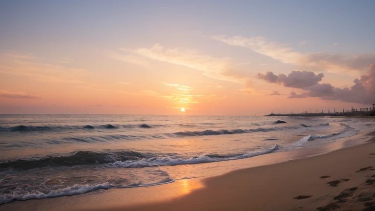 sunset at the beach