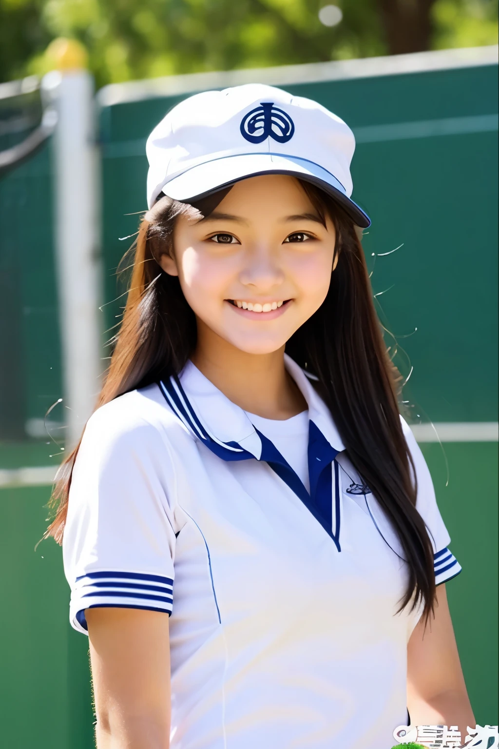 、tennis、smile、目のbeautifulな子、Big Eyes、Charm、beautiful、Nice uniform、