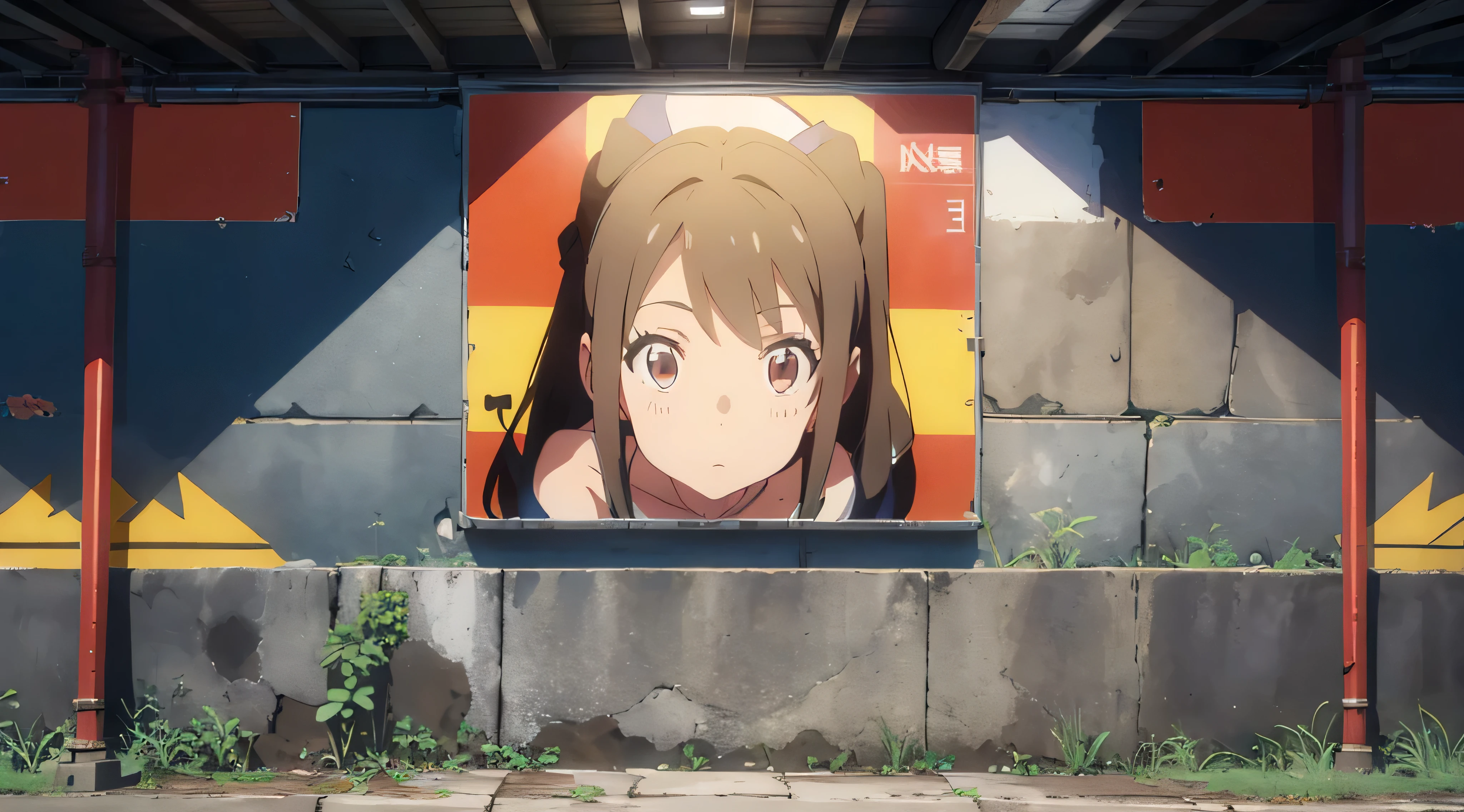 Anime wall texture, mokoto shinkai,empty wall