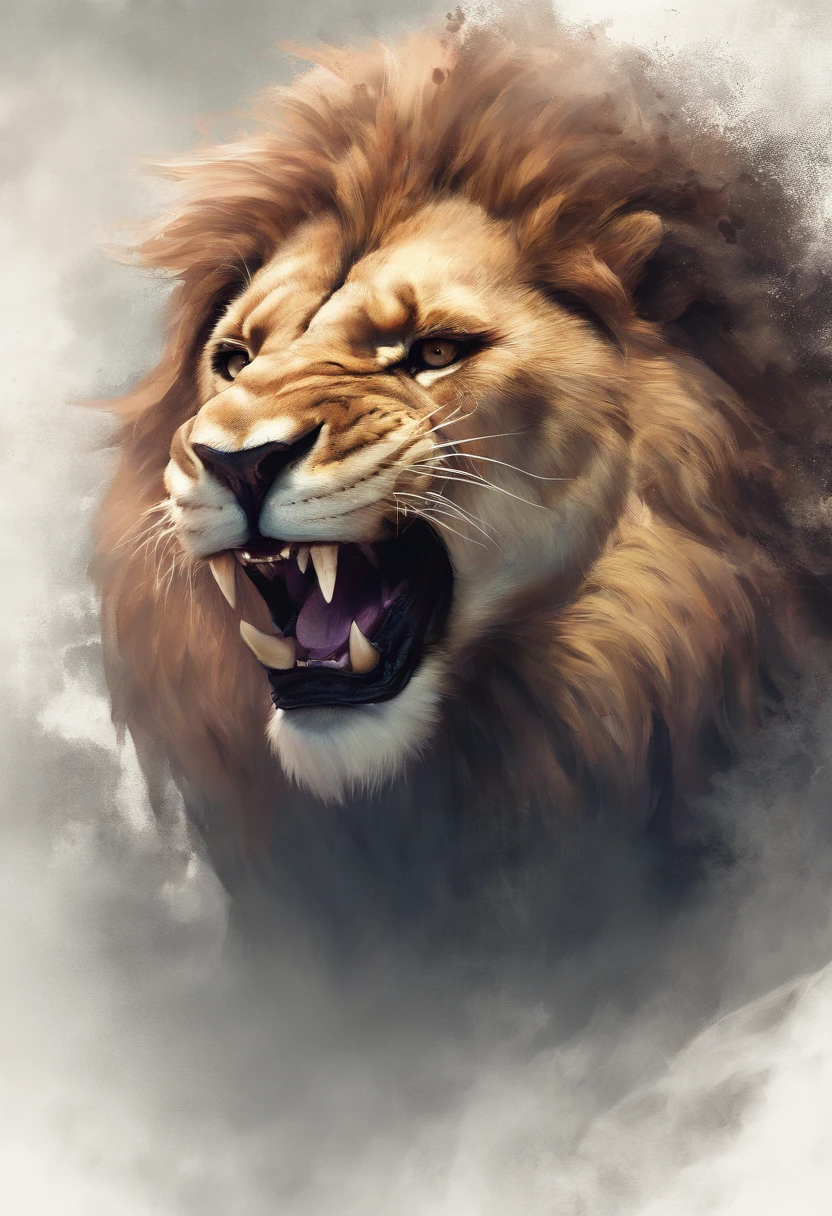 lion roaring