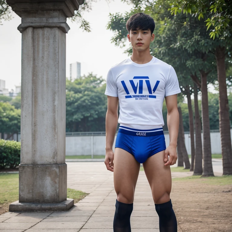 teenagers , young , light-skin , wearing an dark blue sexy underwear, tmasterpiece,k hd,the feet,black long socks,The barefoot , blue colour , handsome and cute , extreme cute boy , white skin , dark blue underwear boxers shorts , extremely tall and cute boy ,oppa model , handsome model , full body , dark blue boxers underwears short shorts , black socks , white light-skin , Chinese model , young boy , white skin , handsome and extremely cute , blue boxers underwear shorts , long black socks , handsome model , at the park , outdoor , model oppa , long legs , jogging , people around , high knee black socks ,black long socks , stand up , extremely tall , extremely high , blue underwears , blue sports underwear , long black socks , clean and white legs , Chinese model , extremely long legs , clean and white thigh , heavy bulge , kid face , baby face , wearing t-shirt , blue underwears boxers , light and white skin , Chinese model , strike a pose , sexy pose , horny boy , high knee black socks , long black socks , youth , detailed handsome chinese face , clean and white body , standing up , chinese cute face , size different , height different