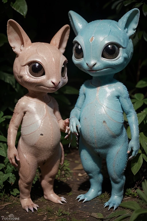 Para sua surpresa, found really cute alien creatures, Friendly, que os guiaram mediante paisagens deslumbrantes.