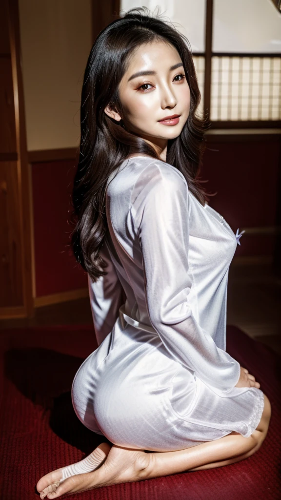 50 year old mature woman、Japanese women、Sex Appeal, sexy,Fine skin、Star Piece、Beautiful breasts High quality、Perfect Sentence、so beautiful、High resolution face、Light makeup、Beautiful ass high quality、Glowing Beautiful Skin、Glowing Beautiful Skin step piece、Transparent beauty、Goddess of Eros、Realistic、Looking into the camera、Whitening skin、maStar Piece、Wavy Hair、School teacher、Pants Style、suit、