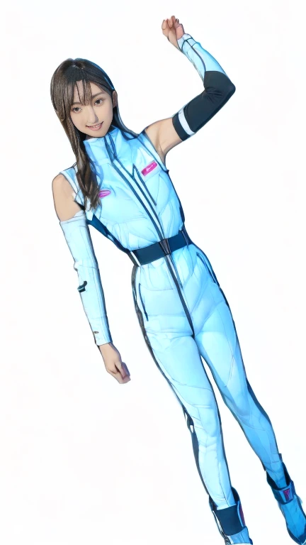 Actual,best Actual quality:1.1),(photo shoot:1.1),(High resolution), (Highly detailed and Actual face),Half Body,(Actual human skin),(everyone),(White skin of a 15 year old,Light brown long hair,wind, Wear a sexy tight astronaut suit,) A room in the space station, ((15-year-old girl, Young Smile, slim, Narrow waist, Thin thighs, Thin arms)), ((Raise your arms, Please show me your armpits))