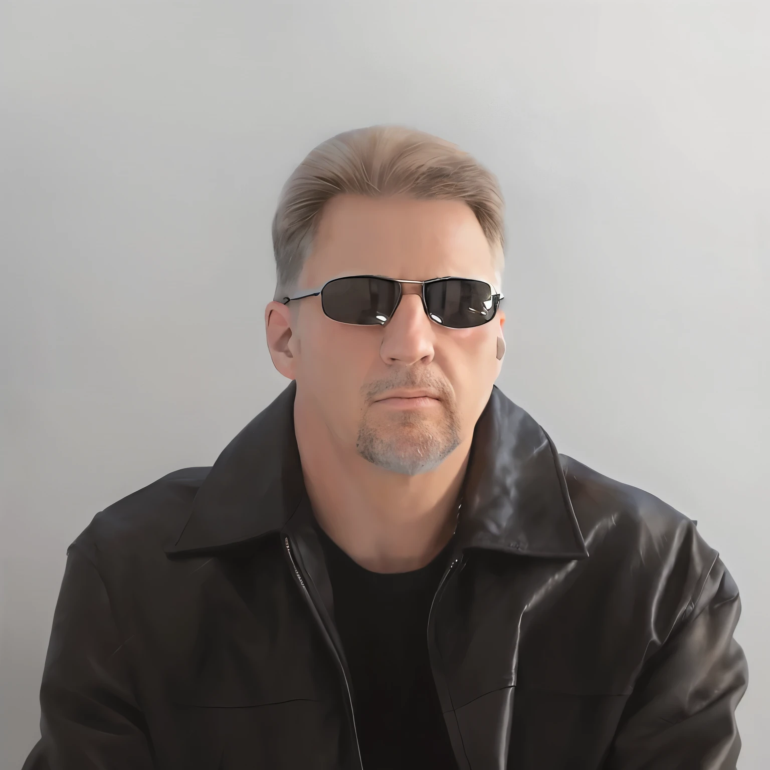 arafed man in sunglasses and a leather jacket posing for a picture, mark hammil portrait, portrait image, by Jan Rustem, a man wearing a black jacket, a photo of a man, sergey vasnev, promotional portrait, headshot photo, photo of a man, b&w photo, profile shot, photo from a promo shoot