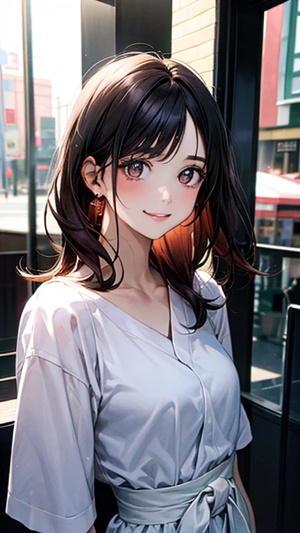 (obra maestra:1.2, de primera calidad), (realista, photorealista:1.2), Beautiful illustration, (natural side lighting, movie lighting), ,
mirando al espectador, 1 chica, Japanese, 23 years, cara perfecta, cute and symmetrical face, piel brillante,
(pelo largo:1.5, pelo despeinado:1.6, cabello rosado), flequillo cruzado, ojos rojos, long eyelashes, (Pechos grandes), esbelto,
Cabello hermoso, hermoso rostro, Hermosos ojos detallados, beautiful clavicle, Cuerpo hermoso, hermoso cofre, hermoso muslo, bonitas piernas, hermosos dedos,
((blusa de cuello blanco, falda tipo trinchera oscura), ),
(hermoso paisaje), noche, (centro comercial), Caminando, (sonrisa seductora, ojos superiores),