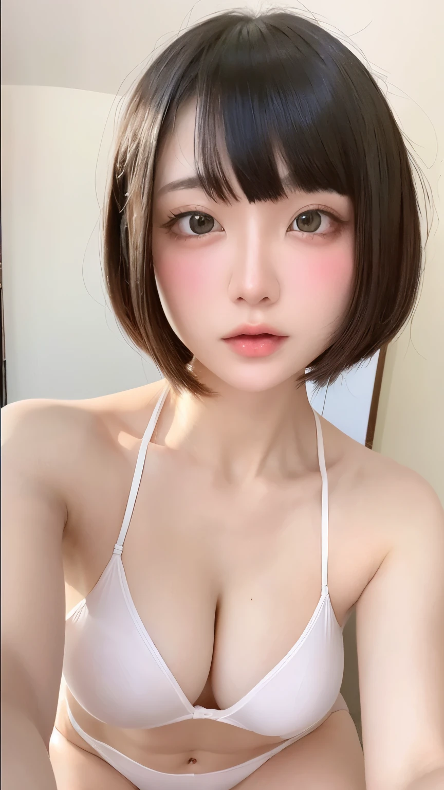 see through，Beautiful and fair、Radiant Skin, 3 Up, Gorgeous, bright, Refreshing and gentle expression, Perfect beautiful face、Beautiful shiny bangs, A very beautiful 17 year old girl, Eyeliner, Very perfect eyes，Very large breasts，Grooves reveal original skin，Muscular body，Flesh-colored underwear、