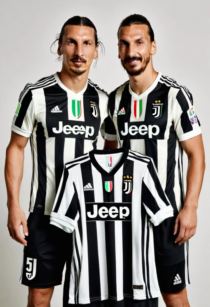 2 peoples, Zlatan Ibrahimovic with Jersey Juventus