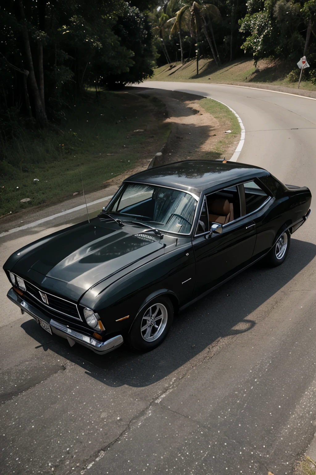 crie um carro opala preto