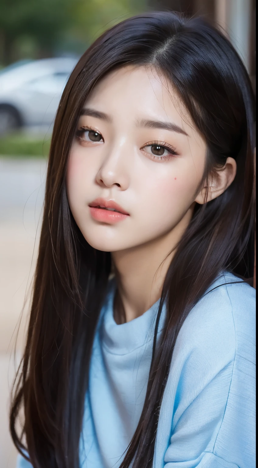 Ulzzang-6500-v1.1, (RAW photos:1.2), (realistic:1.4), 아름답고 상세one girl, very detailed eyes and face, beautiful detailed eyes, does not make sense, It's incredibly ridiculous., huge file size, very detailed, high quality, very detailed, best quality, masterpiece, kemomimi, ((Japanese girls' high school )), illustration, very detailed, CG, unity, 8K wallpaper, fantastic, fine details, masterpiece, best quality, highly detailed cg uniform 8K wallpaper, light on the face, movie lights, 16 year old girl, (without panties)), (dynamic pose))), (camel toe), (half), (pantyhose), (Legs sitting with knees bent)) (best quality, 8K, 32K, masterpiece, UHD: 1.3), ( Photos of attractive Japanese women), one girl, (big: 1.4)), (long wavy hair), Abs, perfect body, very detailed 얼굴, detailed lips, good eyes, double eyelid, Pajamas, in bed, (fascinating), ((excited: 1.5)), ((areola slip)), (in heat)), ())