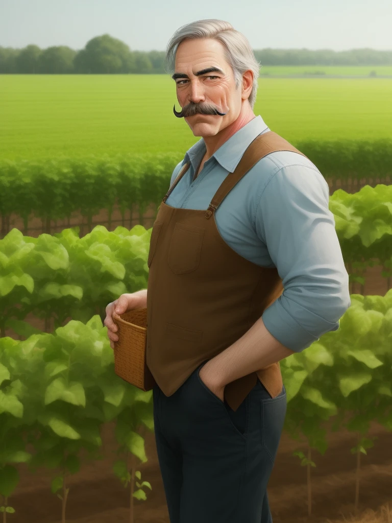 1man with mustache,farmer