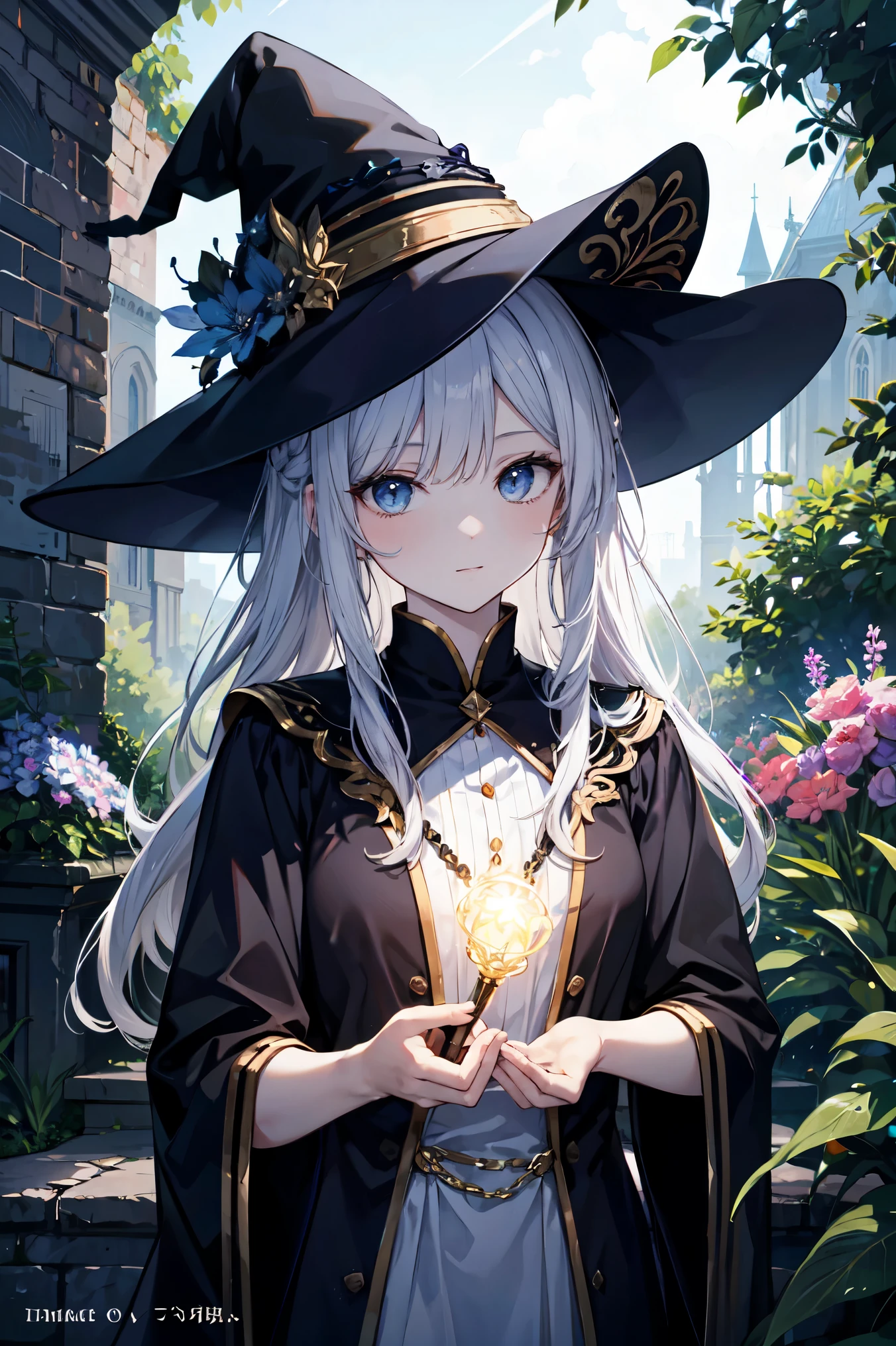 (Masterpiece、highest quality、Highest Resolution、Official Art、Beautiful and aesthetic:1.2)、(Masterpiece、highest quality、highest quality、Official Art、Beautiful and aesthetic:1.2)、(Masterpiece、highest quality、highest quality、Official Art、Beautiful and aesthetic:1.2)、(One Girl:1.3)、Very detailed、(Fractal Art:1.3)、colorful、Highest detail、「A charming witch from another world」The title of this painting is、It depicts a beautiful and enchanting witch who exercises unlimited powers of magic in her castle gardens.。The castle spreads、The garden there、It creates an atmosphere as if a door to another world has appeared...。

At the center is、A beautiful witch in an elegant dress。His face is carefully drawn.、There is a deep expression on his face, As if you desire something.。In her hand she holds a gorgeous wand.、The wand emanates powerful magical power.。 The magic cast、It was released as an explosive force from the tip of the wand..、The energy that reverberates through the garden as beams of colorful light is very powerful..、The light rays trace a large trajectory in the sky。

The appeal of this painting is、The powerful and seductive beauty of the witch、ve、It skillfully captures the mystique of the garden..。 、And the witch&#39;s facial expressions and movements are very realistic..、It has the power to draw the viewer into the place.。

moreover、The play of light and shadow is also wonderful.。The light emitted from the wand、Illuminating the gardens and castle、Pure、Create a sense of distance between the visual light source and the witch.。Quality produces realistic images、It is possible to simultaneously convey the beauty of the images and the appeal of the story.。

this is、Not only are they beautiful works of art,、物語を描くことで視覚体験をmoreover豊かにする作品です.。 」Think thoroughly about the theme。The image is非常にリアルで、Very detailed、Must be high resolution 16k。Sony F and 24-105mm f / Use a Sony a4 mirrorless camera with a 1G OSS lens。ISO sensitivity of 32,000、Shutter Speed 1/Set to 125 seconds。The image is、The girl in the middle、「Realistic reproduction of fabric texture」The fusion of cuteness and fetishism of girls should be framed.。--Al-16:9 --