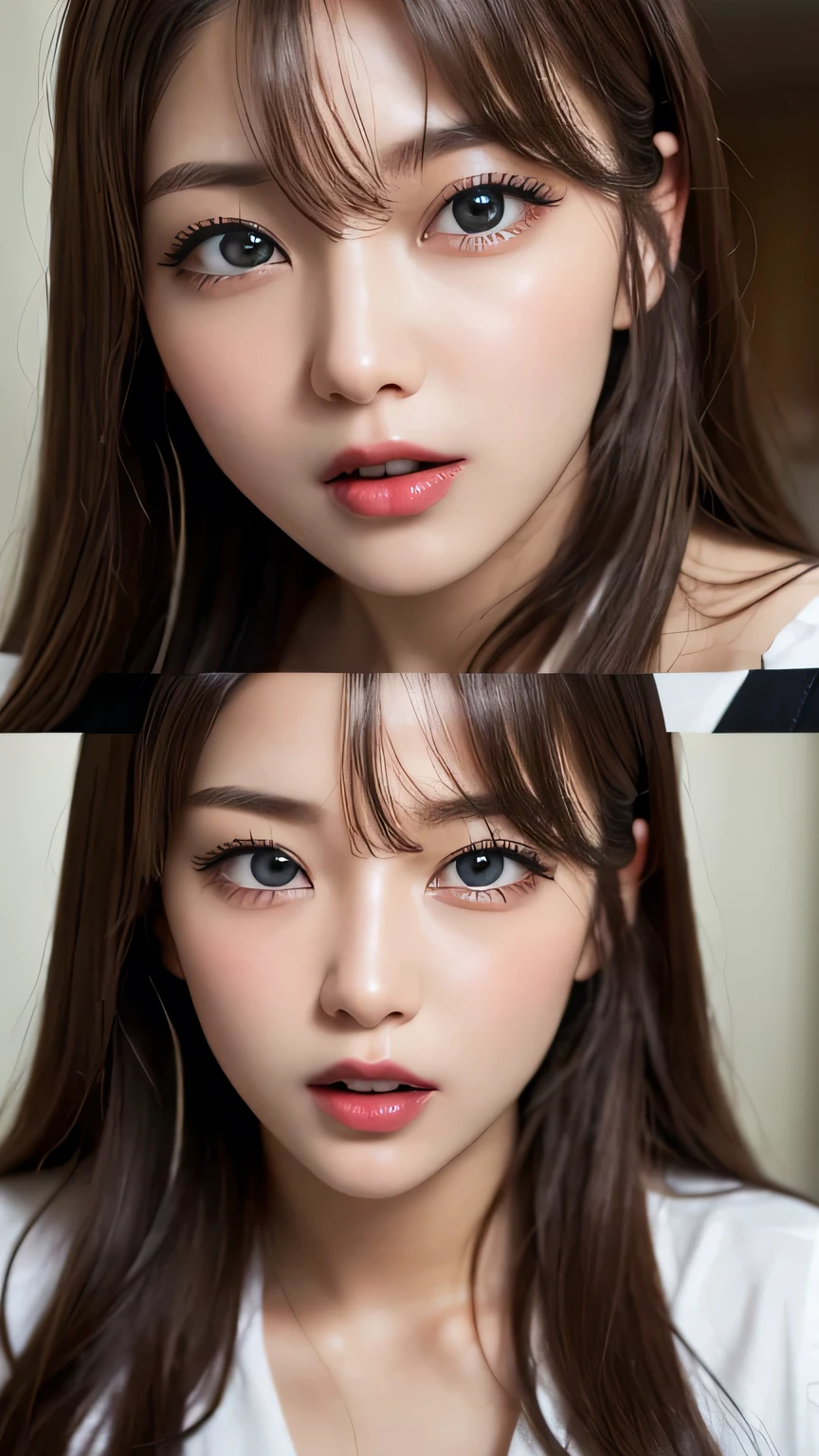 table top, highest quality, figure, super detailed, finely, High resolution, 8k wallpaper, Perfect dynamic composition, detailed and beautiful eyes , Hotel(but), sexy face,A face feeling ecstasy,Face at the peak of sexual excitement,Excited face from sex、gorgeous curled hair