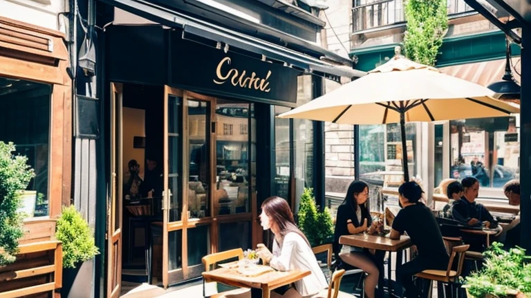 Have lunch、Take a break at a city cafe。Stylish cafe、Lunchtime scene、View of the outside scenery。
Moments of relaxation、Recharge your energy。