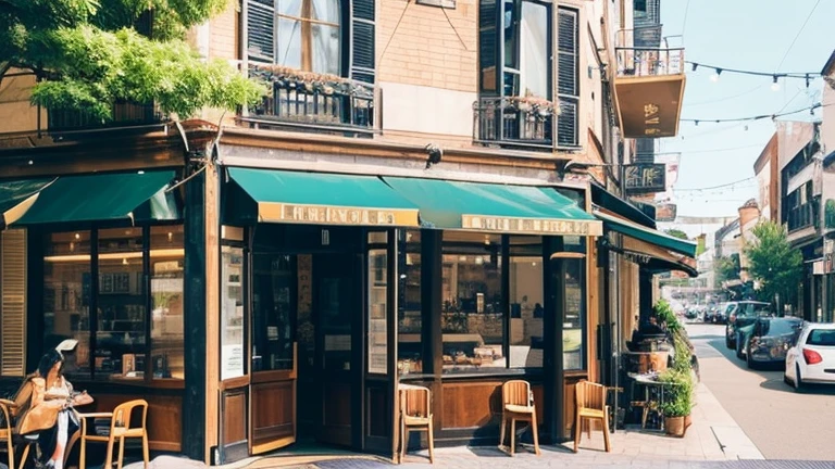 Have lunch、Take a break at a city cafe。Stylish cafe、Lunchtime scene、View of the outside scenery。
Moments of relaxation、Recharge your energy。