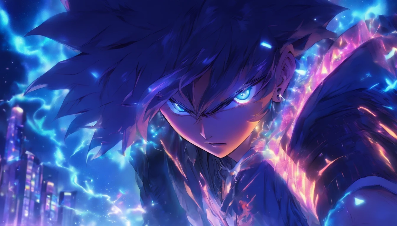 masterpiece、adult、30Uncle's Generation、Pimping、amount、30 years old、Brunette color hair、Black jacket、Black trousers、White T-shirt、Put your bangs up、amountを突き出す、Pimping、Detailed drawing of the eye、Handsome、In the city、Starry Sky、Mysterious Light、Dramatic Light、Film Effects、
