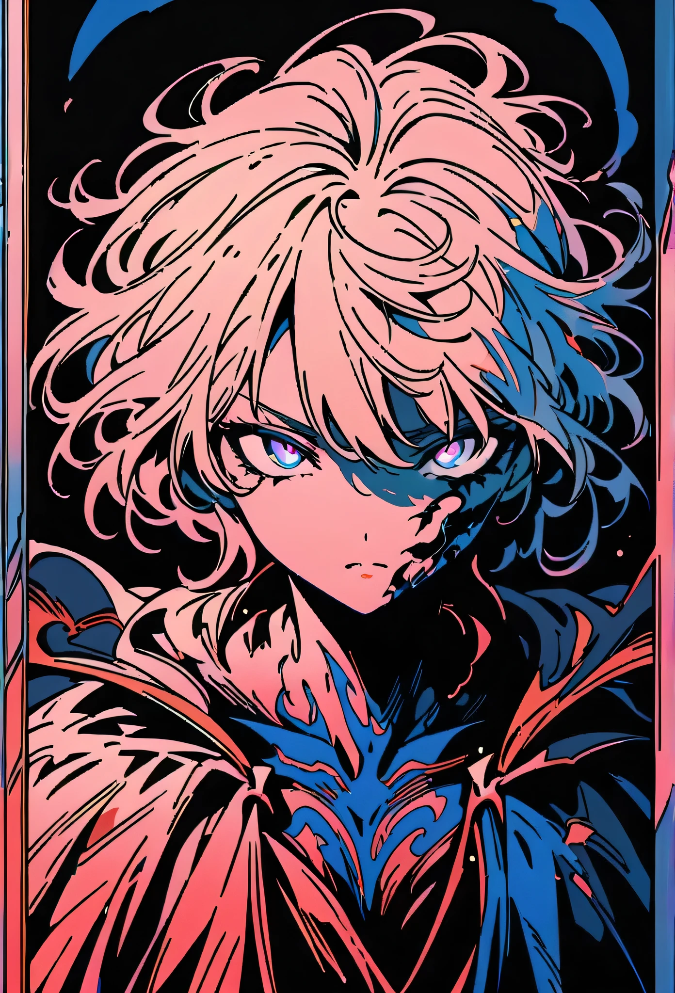 (best quality,highres,masterpiece:1.2),ultra-detailed,Anime line art:1.1,black and white,line art,manga style,death god,beautiful detailed face,expressive eyes,sharp contrast,flowing robe,mysterious atmosphere,dark background