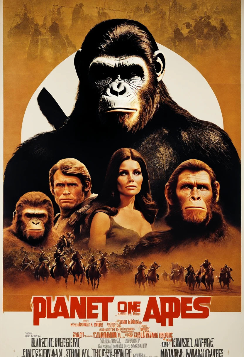 Film poster for the 1968 film Planet of the Apes