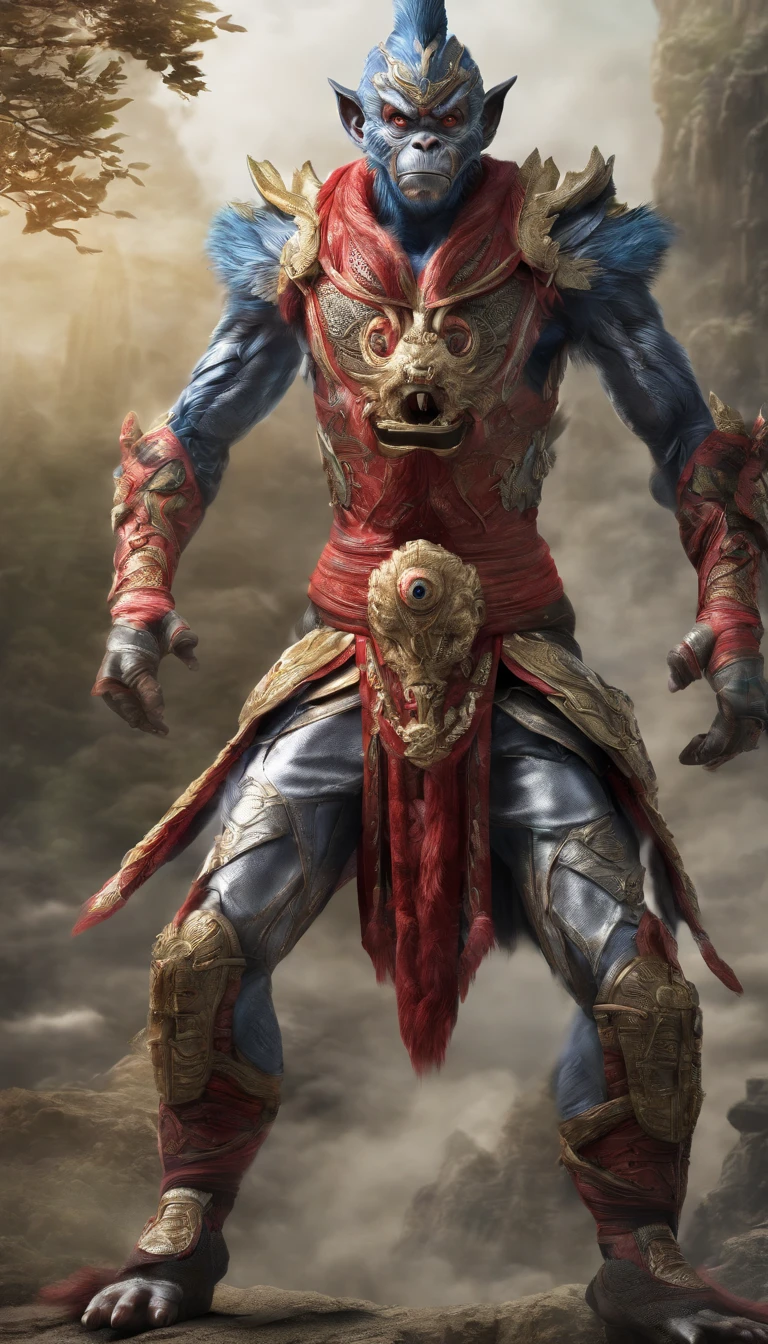 The combined form of the Monkey King and Ultraman Zero