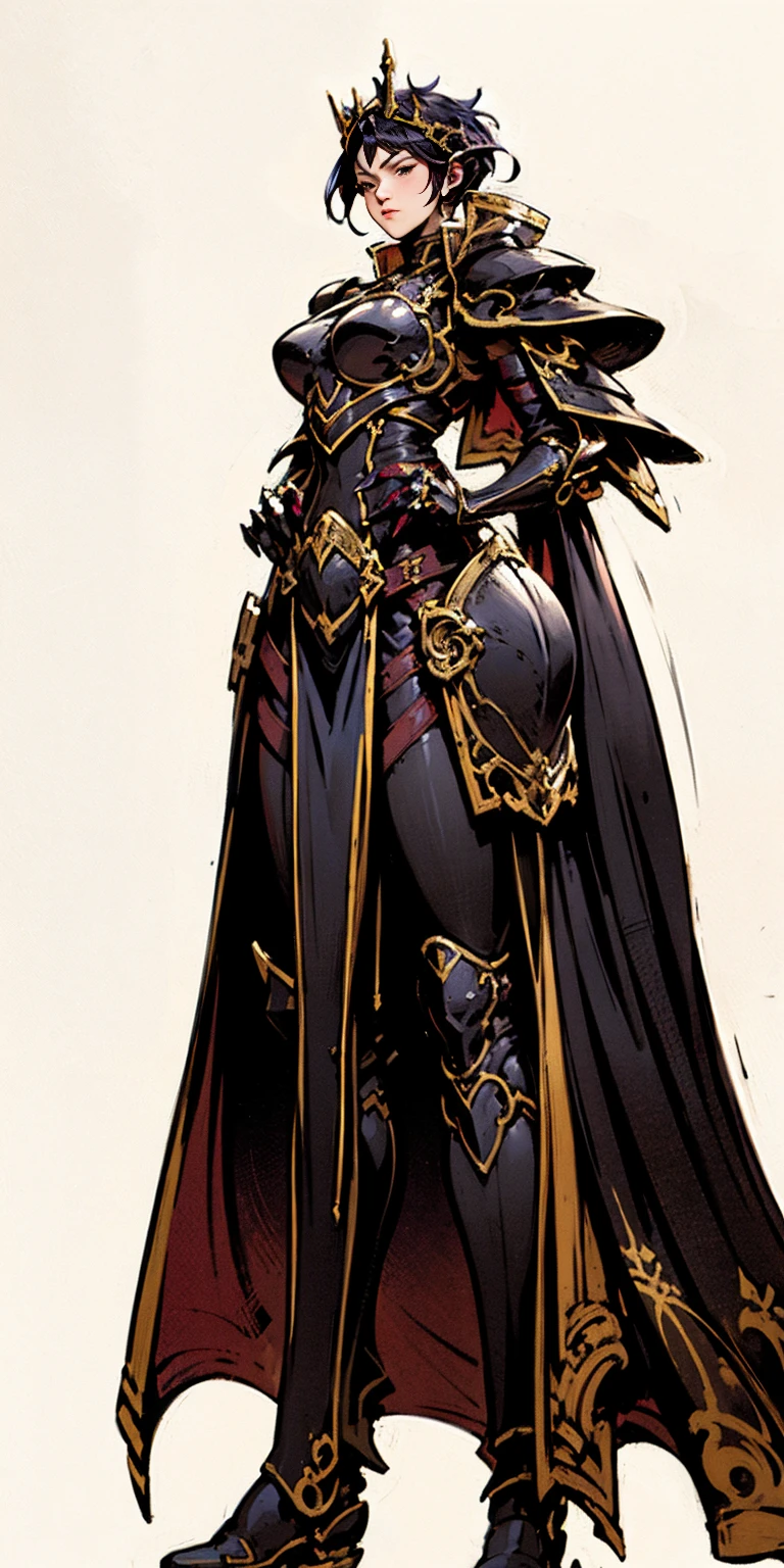 ((white background)) full body of a woman in a dress with a veil, feet together, standing feet together, military boots, beautiful fantasy maiden slave warrior, beautiful fantasy art portrait, fantasy Victorian art, medieval fantasy art, beautiful and elegant queen, portrait of queen of light, fantasy portrait art, gothic fantasy art, a beautiful fantasy empress, hands on hips