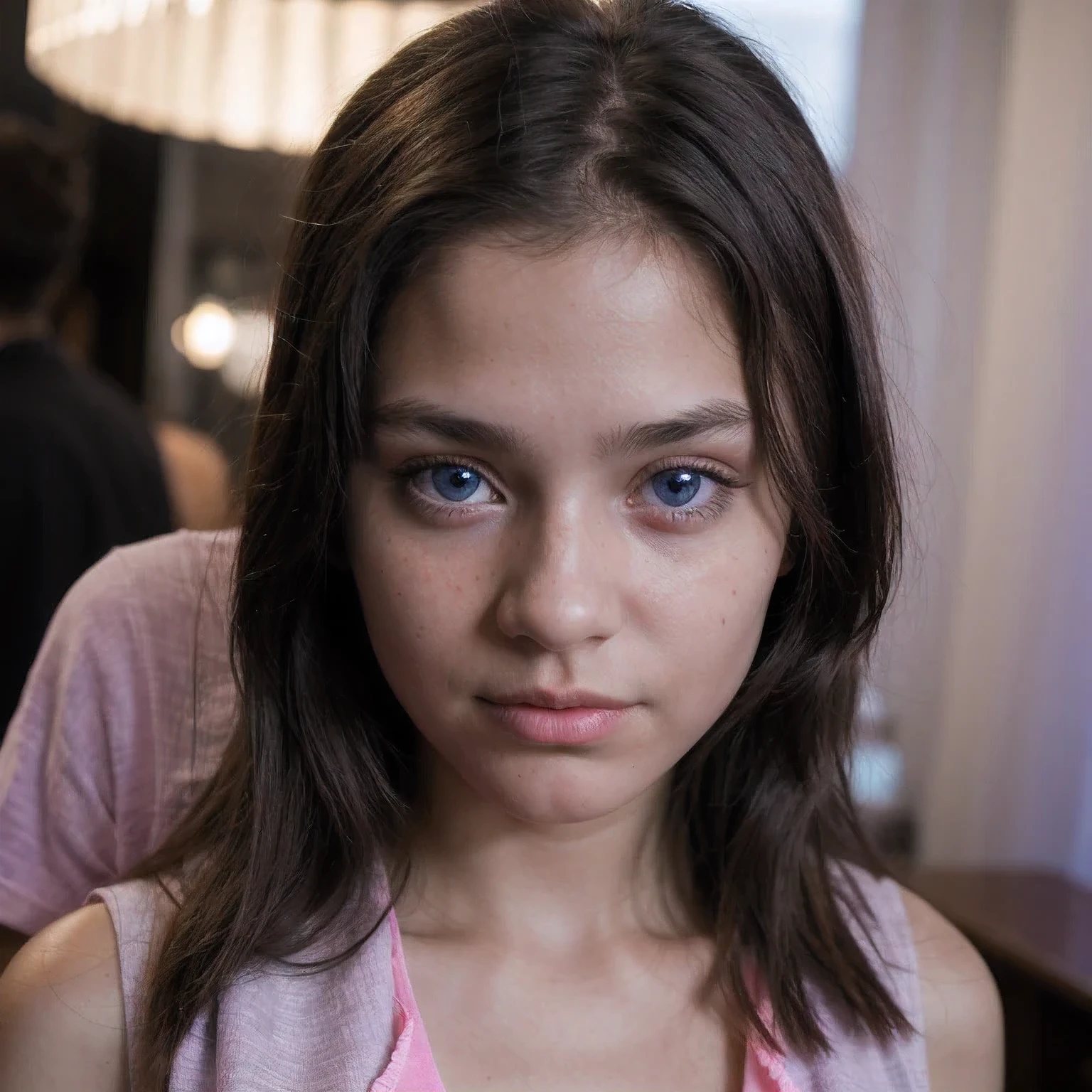 5 to 6 year girl playing video game on mobile