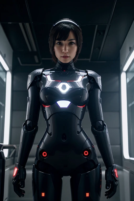 Ai robot world image for thumbnail YouTube, a beautiful ai robot girl, 