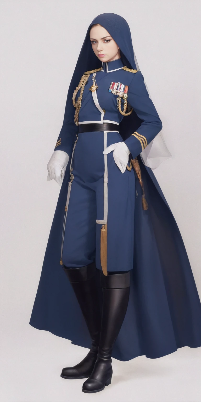 Very detailed, very realistic, very sharp, full length, full body, full body length, officer, bauhinia harness, black, latex, latex jacket, zipper, trousers, red belt, military cap, no buttons, uniform, gloves, senior, granted, admiral, fleet admiral, latex, leather, red belt, in attention, marching, parade, upright
