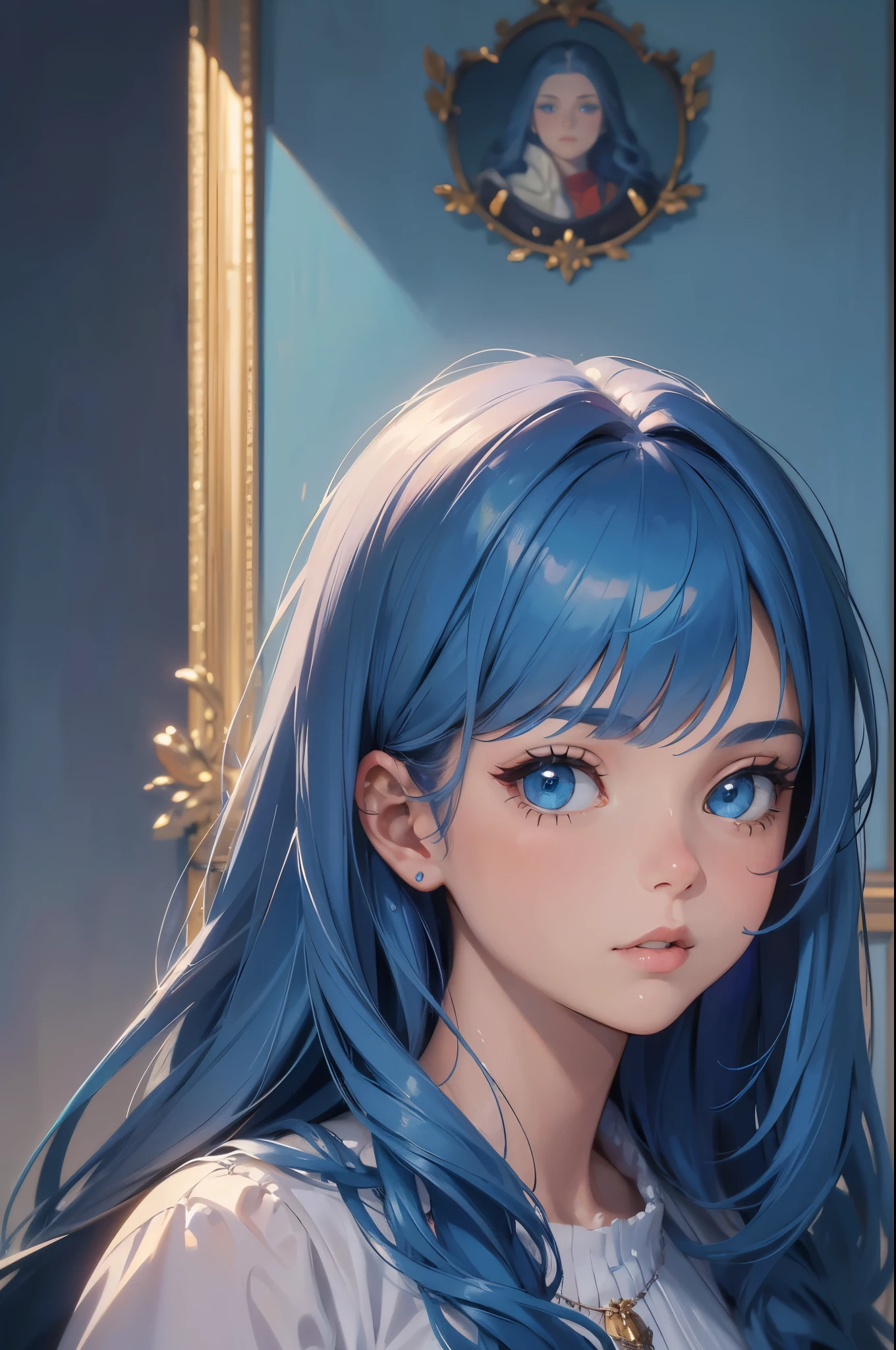 National Foundation, masterpiece, beautiful art, Professional artist, 8K, Art style:sciamano240, very detailed face, Very detailed hair, 1 Girl, perfectly drawn body, Pretty Face, long hair, light blue hair , Highly detailed blue vertical cat's eye, Pursed lips , rosy cheeks, Intricate details in the eyes, Look directly at the audience , Wear office attire , Pencil Skirt, Black over the knee boots, stocking, , Falling in love with the audience's expression, Pursed lips , ring , lipstick, Office Environment, Full body view,Crazy breast swelling, Chest larger than shoulder blades, Big breasts and thin waist,(Huge breasts:1.2),Hydrated skin((rogue))((Very large breasts)),((Grooves reveal original skin))