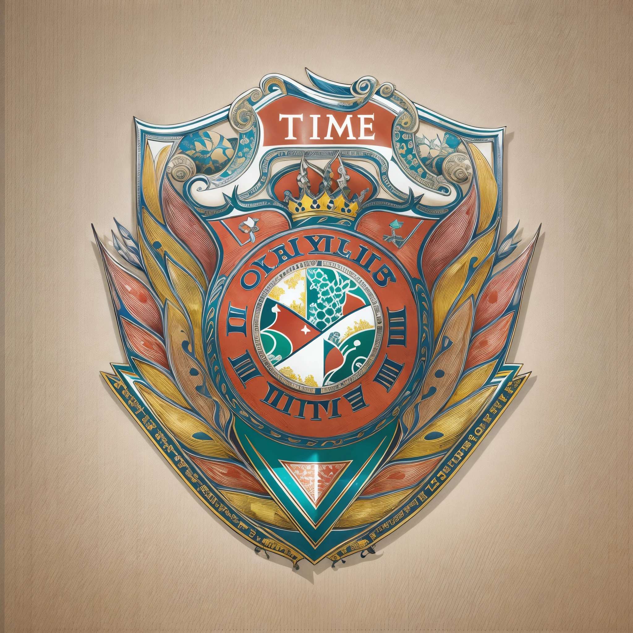 escudo do time de futebol, cores vibratens , with handshake symbols