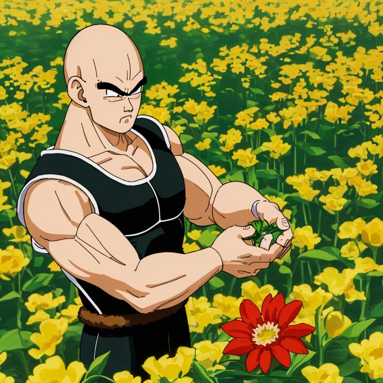 Nappa picking flowers　Flower Field