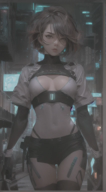 ((La mejor calidad)), ((obra maestra)), (muy detallado:1.3), ..............3D, Beautiful (cyberpunk:1.3) Mujer hacker, peinado corto,pelo corto, Volver al visor, cabello grueso, Terminal de ordenador operativo, Pantalla montada en la cabeza, computer server, Pantalla LCD, fiber optic cable, Logotipo de la empresa, HDR (High Dymanic Range), Trazado de rayos, NVIDIA RTX, Super resolution, Irreal 5, Subsoil Scatter, Textura PBR, Post-procesamiento, Anisotropic filtering, profundidad de campo, maximum sharpness and sharpness, Texturas multicapa, Albedo y Highlight Maps, Sombreado de superficies, Accurate simulation of light-material interactions, proporciones perfectas, Renderizado de octanaje, duotone lighting, ISO bajo, balance de blancos, Regla de los tercios, amplia apertura, 8K RAW, efficient sub-pixels, sub-pixel convolution, glow particles, dynamic pose