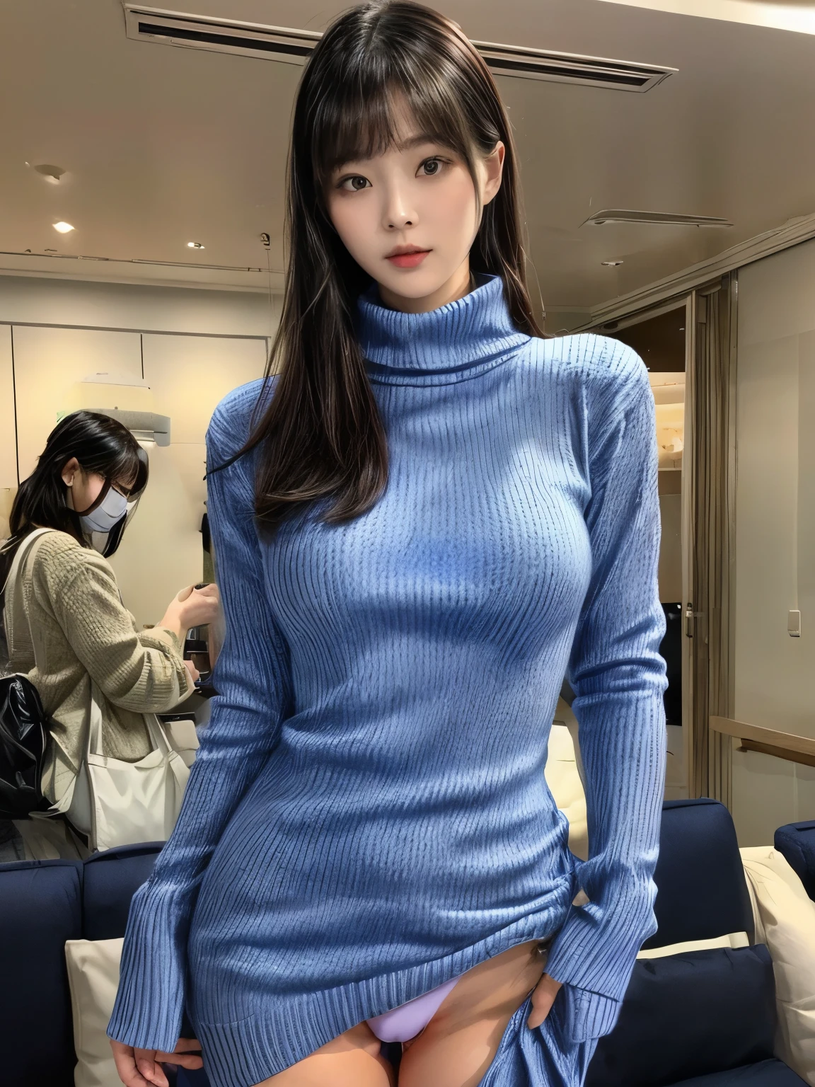 The woman in the back is gone、Beautiful crotch、