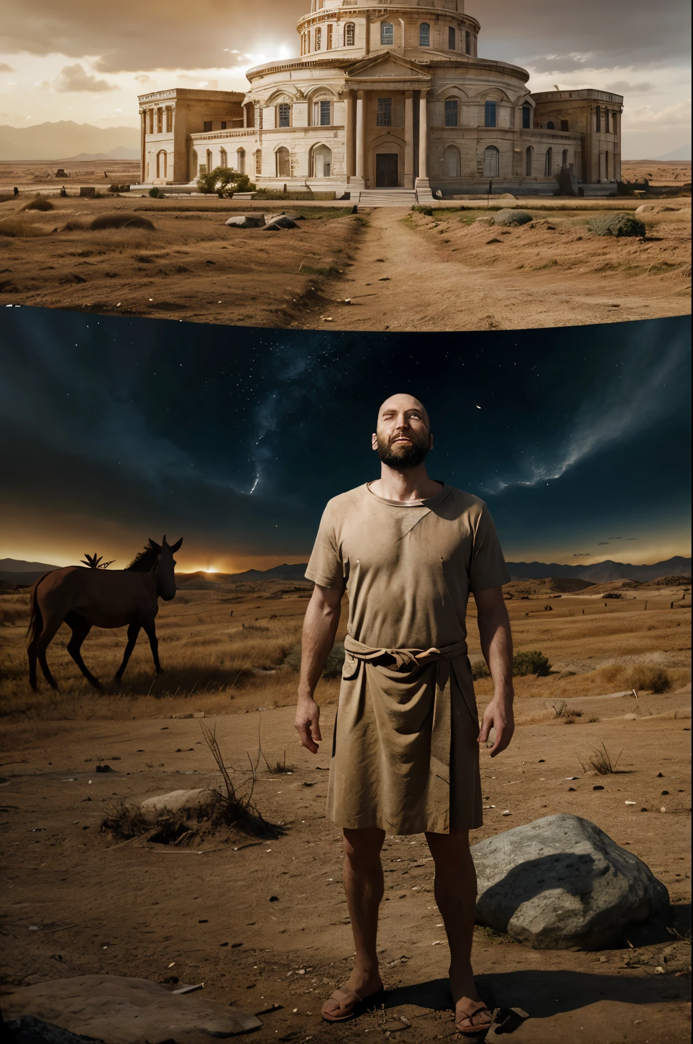 Create a biblical simulation of what the end of the world would be like 
