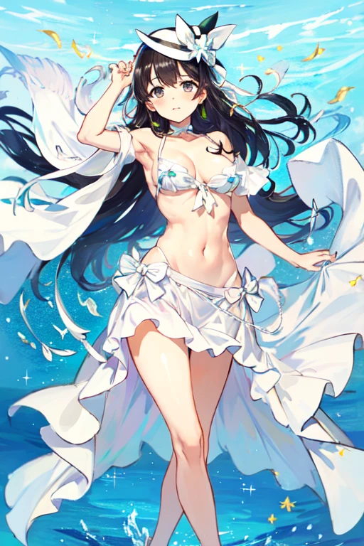 brasileira , microbikine branco , morena , bikine branco transparente desnuda