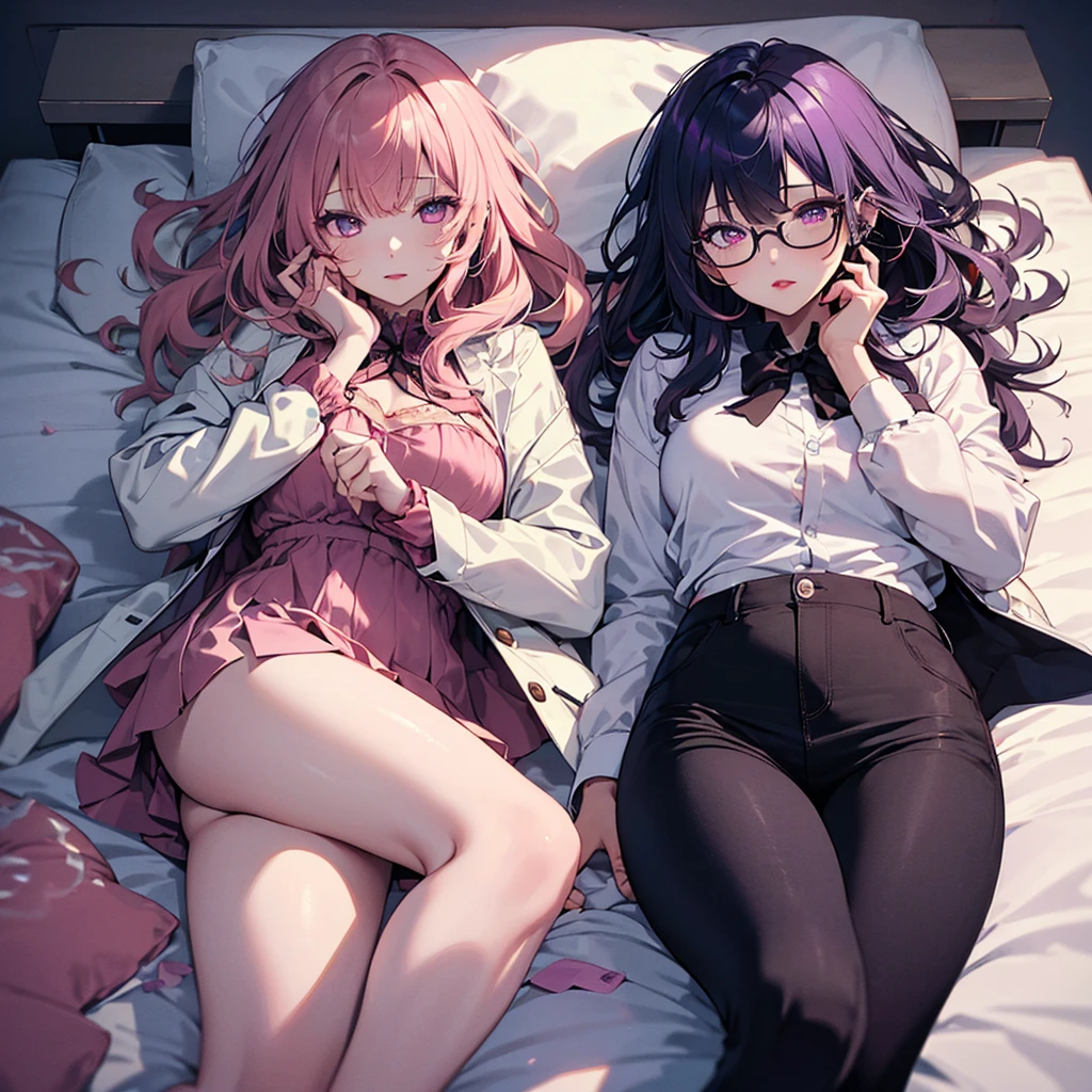 V0id3nergy,reach out your hand、Not looking at the photographer、whole body、blue eye background,Looks comfortable、ample breasts, (scarlet hair), long hair, purple eyes, wearing a white coat、researcher、Glasses、thin shirt,short skirt、ultra shorts、 (natural skin texture vivid details, surreal, (realistic detailed eyes, natural skin texture, realistic facial details), Depth of written boundary, Bokeh, vivid details, surreal, 35mm movie,lipstick, ear piercing, eye shadow, red pink lips, multicolored red eyes, purple theme,Wear an iridescent aura,beautiful eyes,purple carpet,Main colors are white and purple,((sleeping in bed)),Pretend to be asleep、lying in bed、sloppy clothes、I can see the pants、put one's hand behind one's back,Pretend to be asleep,sharp eyes,muscular pussy,black stockings、,show me your butt、big ass,graduate school,graduate school、During the preparation of the drug,white background,Troubled face